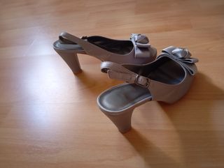 Sandalias color plata