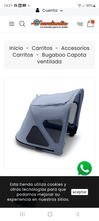 La capota ventilada Bugaboo