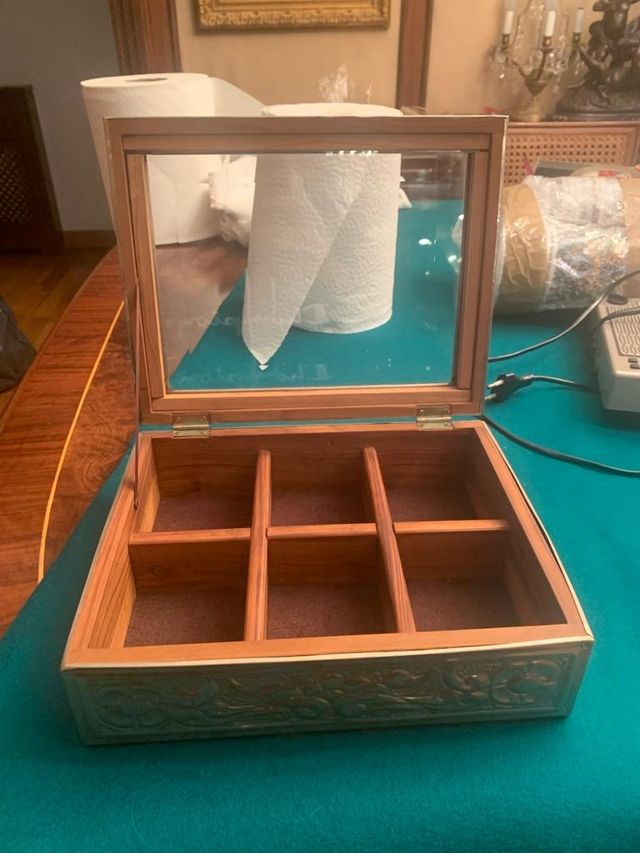 Caja para guardar bolsitas de té o café