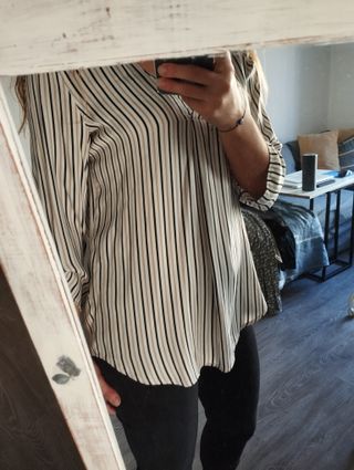 Camisa satén rallas