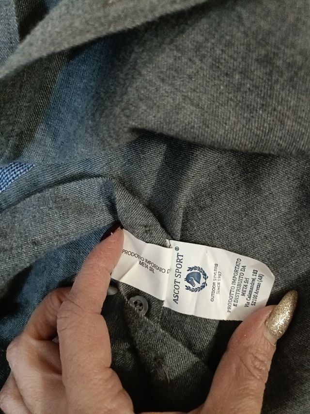 Camicia grigio uomo Ascot Sport