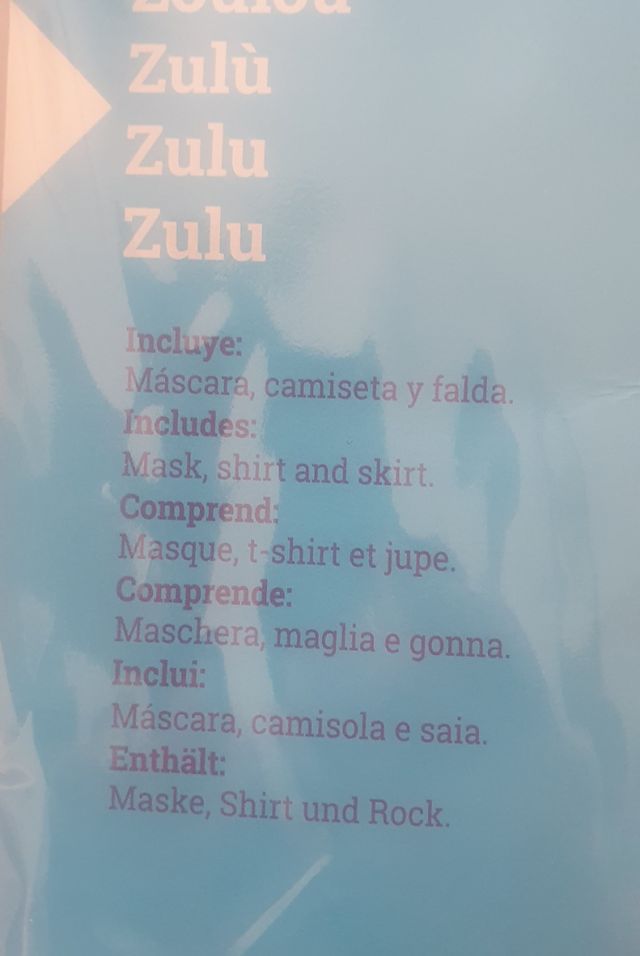Disfraz guerrero africano zulu niño 10 - 12 años