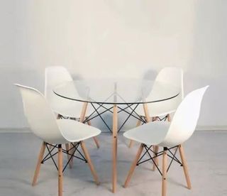Mesa redonda cristal