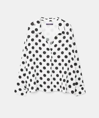 Camisa de lunares de Mango Violeta