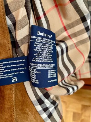 cazadora bomber hombre Burberry’s piel vuelta