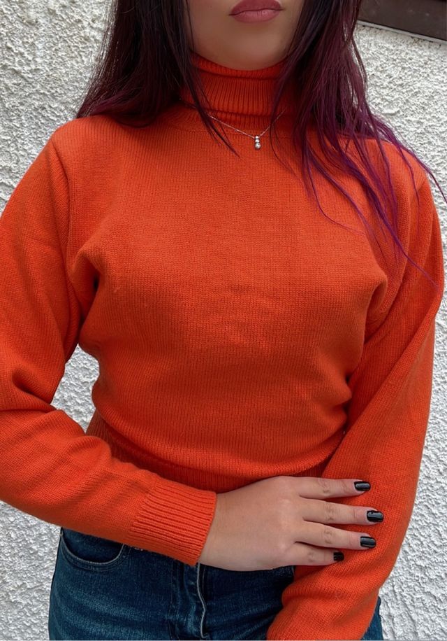 Zara pullover donna arancione