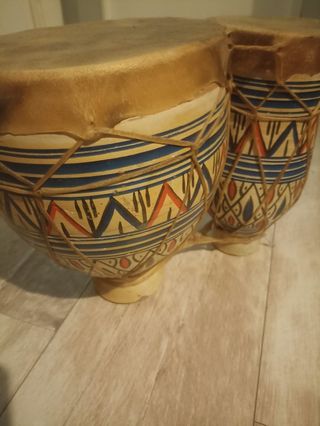 Bongos de ceramica, tambores timbales