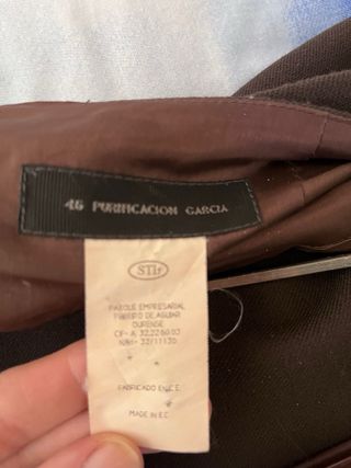Traje marrón Purificación García 46