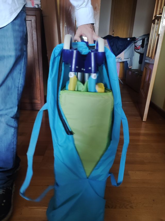 Cuna de viaje semi nueva marca voltereta