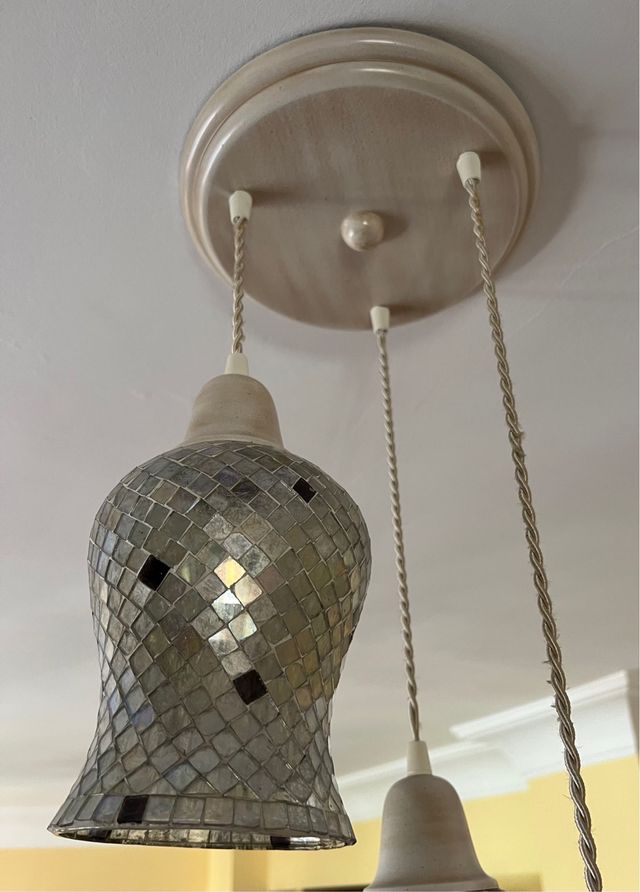 Lampara Colgante Salon triple 3 focos