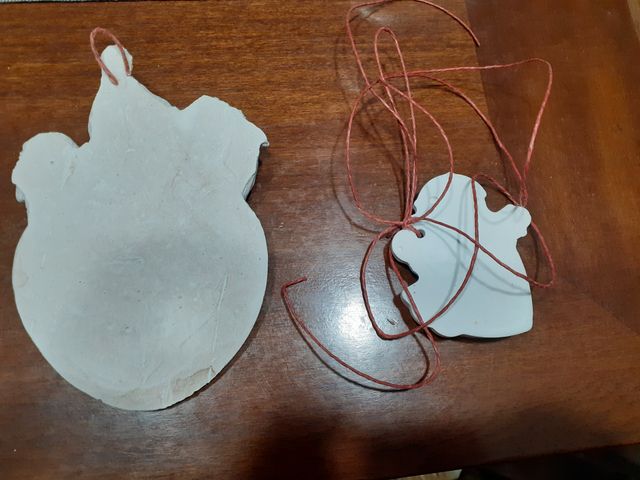 angeli angelo gesso decorazione Natale Noel cuore