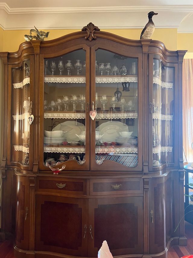 Vitrina Madera Maciza Antigua Opción Mueble Salon