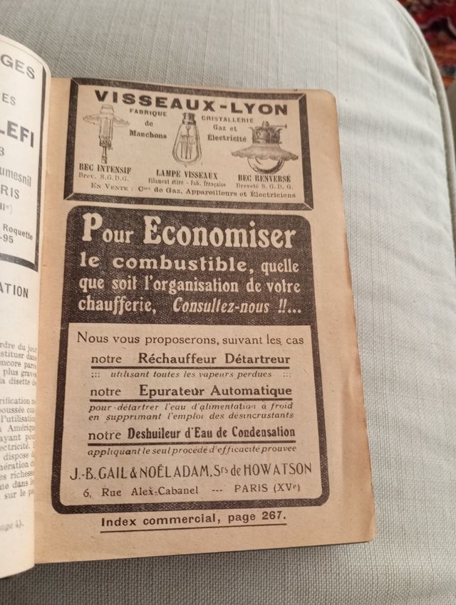 Agenda Dunod 1921.Libro electricidad