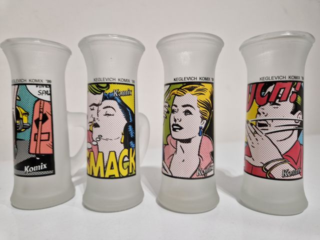 Vodka Keglevich Komix 99 Serie completa 4 pezzi