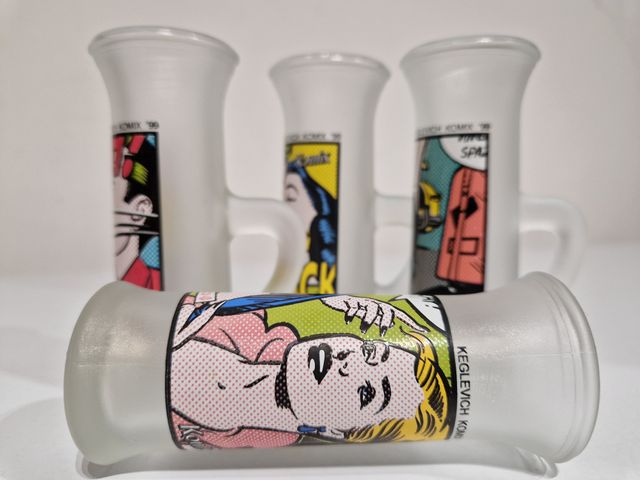 Vodka Keglevich Komix 99 Serie completa 4 pezzi