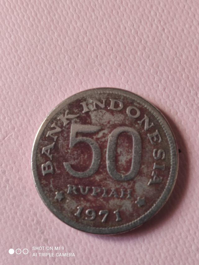 moneda de Indonesia 1971