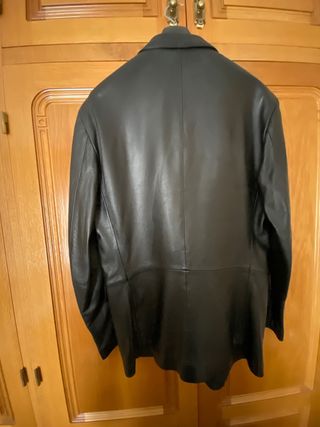 chaquete de piel autentica hombre