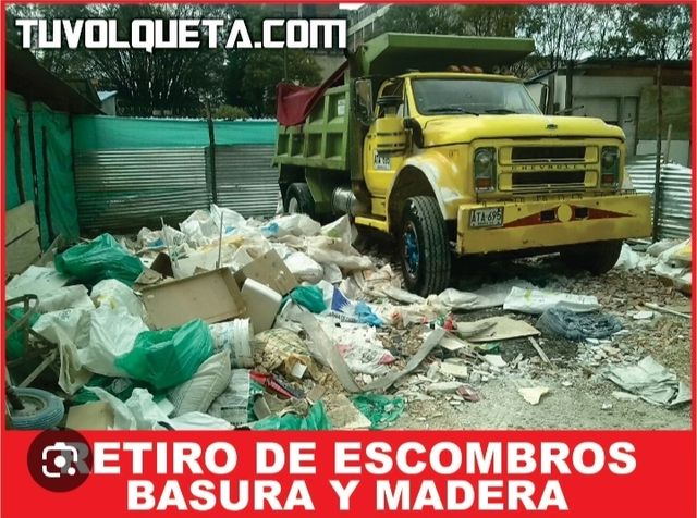 Reciclaje de escombros, maderas, enseres, etc.