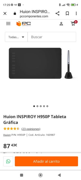 Tablet gráfica a estrenar, sin usar
