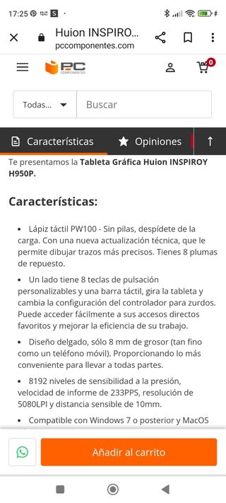 Tablet gráfica a estrenar, sin usar
