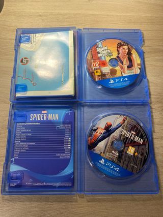 Marvel Spider-Man y Grand Thefr Auto V.” 
los 2
