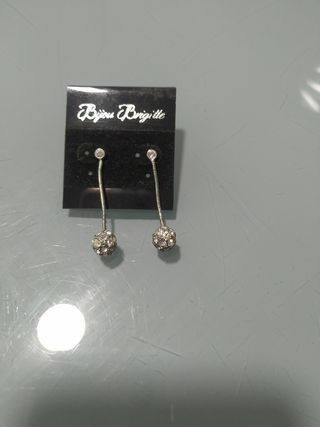 Pendientes largos strass