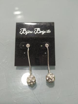 Pendientes largos strass