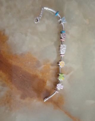 Pulsera plata infantil. Junior