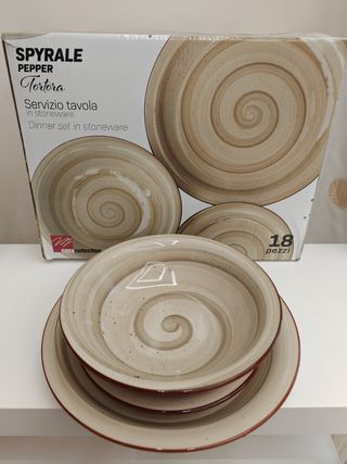 Servizio piatti Tortora