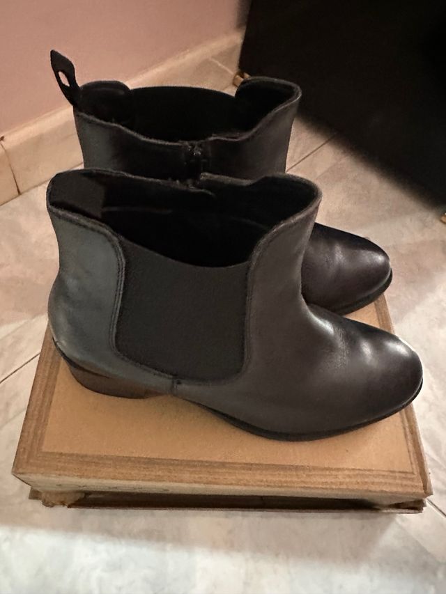 stivaletto in vera pelle