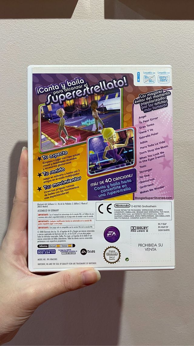 Juego para la Wii "Boogie SuperStar" Caja original