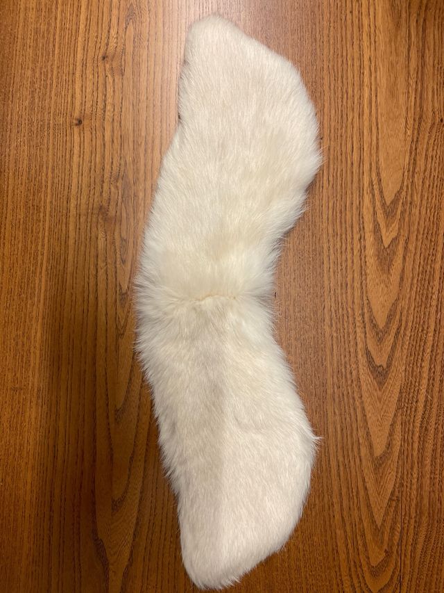 colletto in pelliccia avorio