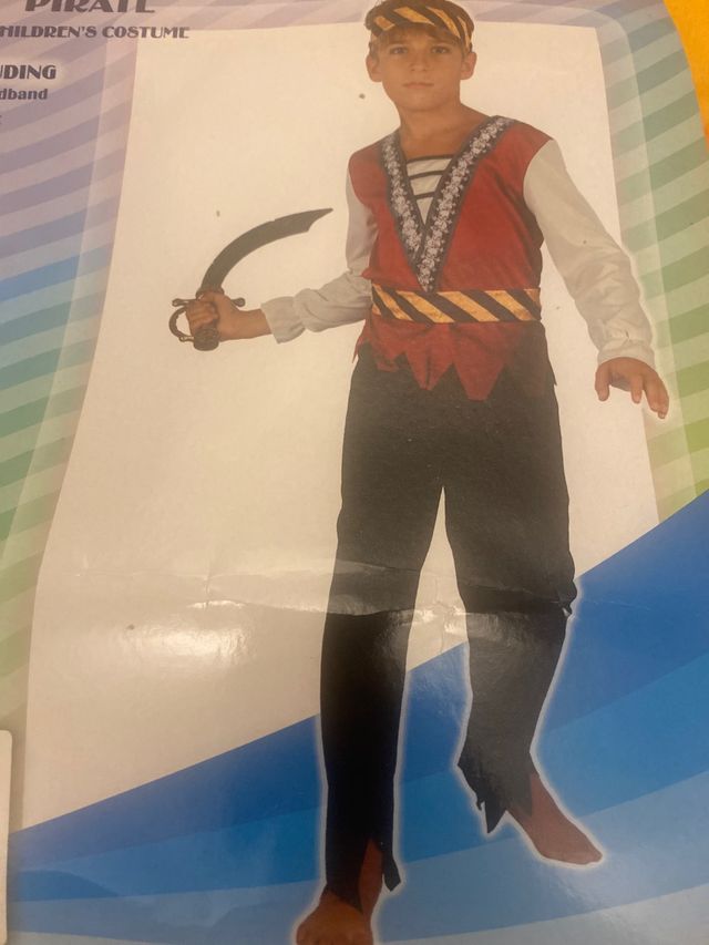 Disfraz Pirata 4 piezas 5-6 años / 110-120cm