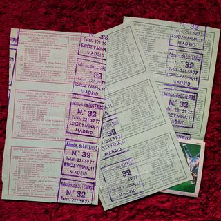 BILLETES LOTERÍA NACIONAL 1.968