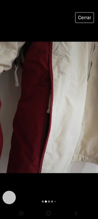Talla M , chaqueta, pluma nieve