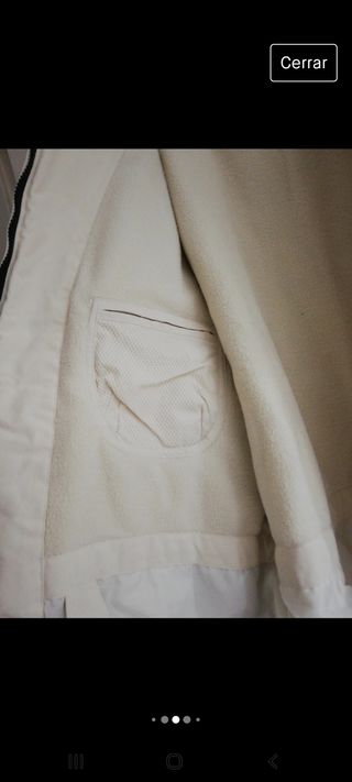 Talla M , chaqueta, pluma nieve