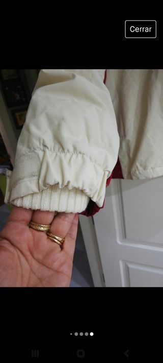 Talla M , chaqueta, pluma nieve