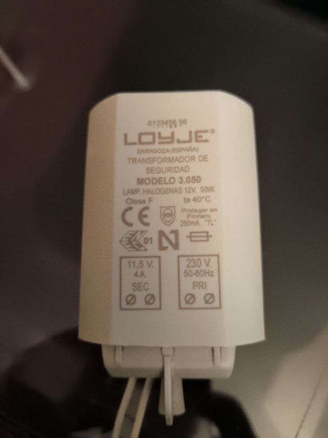 Transformador de 230V a 12V