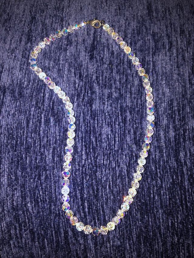 Collar gargantilla cristal checo. 