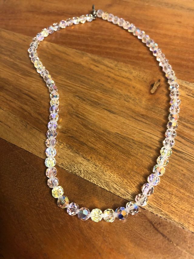 Collar gargantilla cristal checo. 