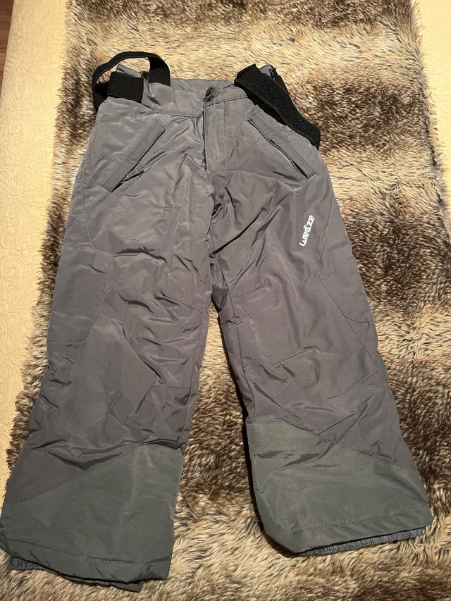 Pantalon de esqui gris 6-7 años