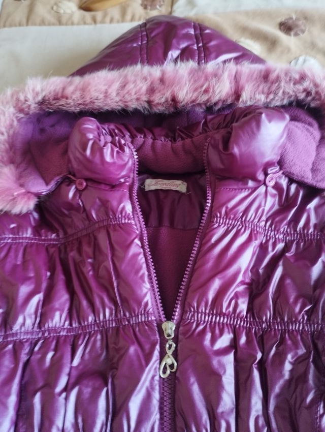 Chaqueta con capucha de invierno de niña talla 16
