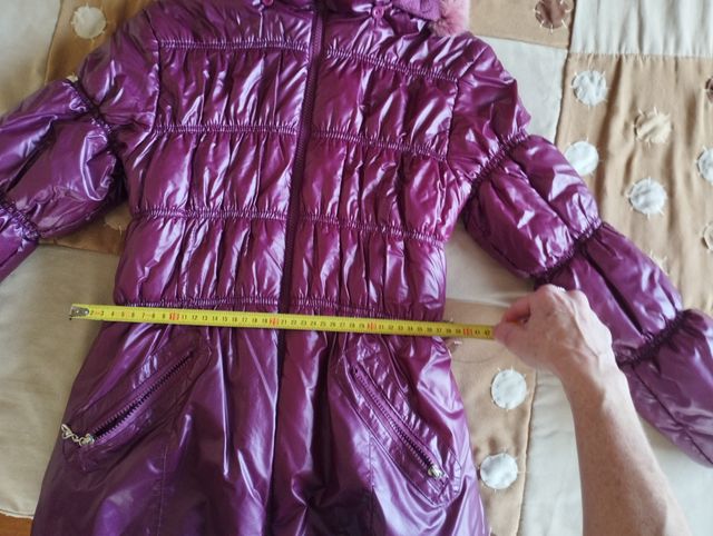 Chaqueta con capucha de invierno de niña talla 16