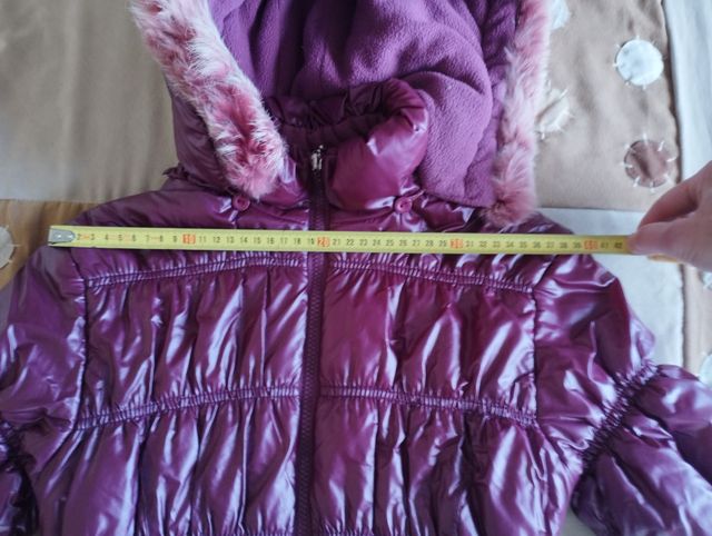 Chaqueta con capucha de invierno de niña talla 16