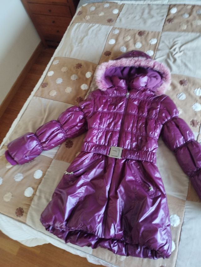 Chaqueta con capucha de invierno de niña talla 16