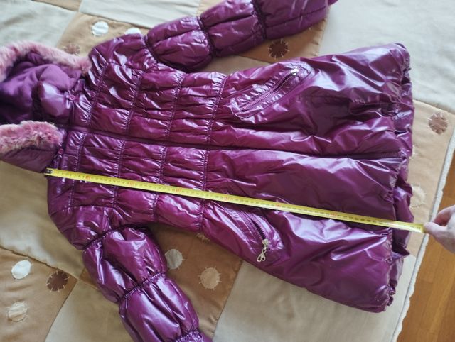 Chaqueta con capucha de invierno de niña talla 16