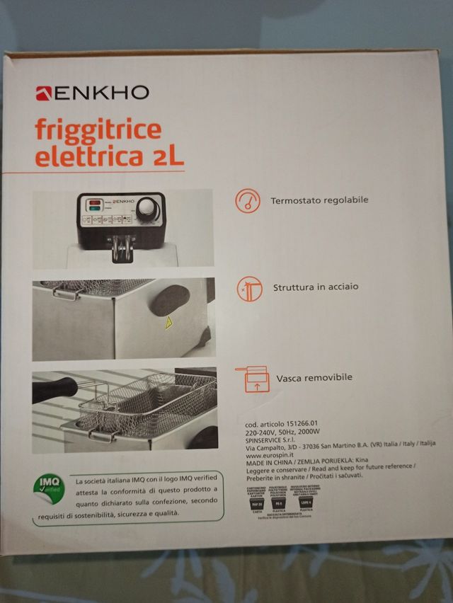 Friggitrice elettrica 2L