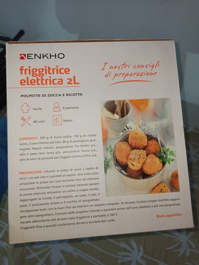 Friggitrice elettrica 2L