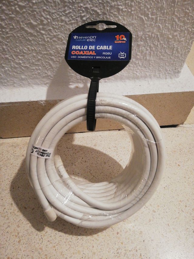Rollo de cable coaxial para tv
