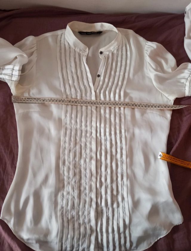Camicia Zara con piegoline tg L